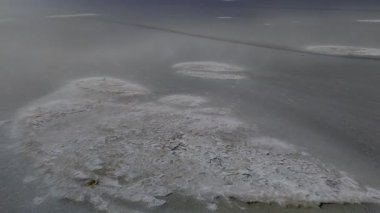 Yukarıdan Salt Lake manzarası. Turistik cazibe