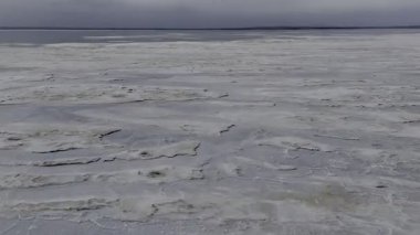 Yukarıdan Salt Lake manzarası. Turistik cazibe