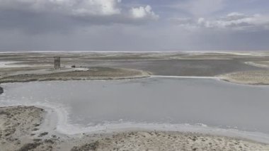Yukarıdan Salt Lake manzarası. Turistik cazibe