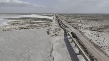 Yukarıdan Salt Lake manzarası. Turistik cazibe