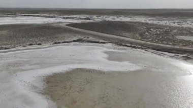 Yukarıdan Salt Lake manzarası. Turistik cazibe