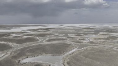 Yukarıdan Salt Lake manzarası. Turistik cazibe
