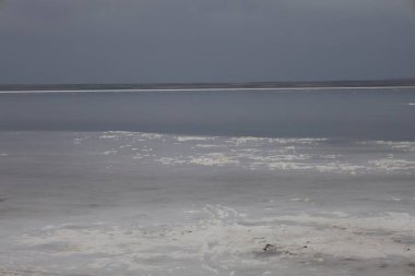 Yukarıdan Salt Lake manzarası. Turistik cazibe