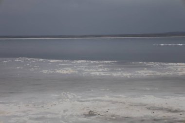 Yukarıdan Salt Lake manzarası. Turistik cazibe