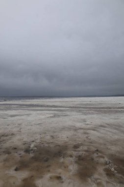 Yukarıdan Salt Lake manzarası. Turistik cazibe