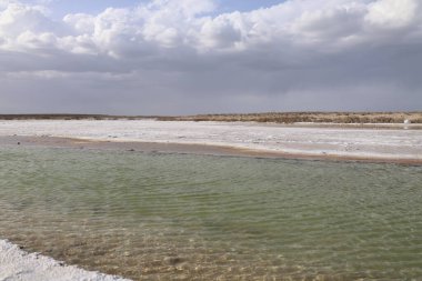 Yukarıdan Salt Lake manzarası. Turistik cazibe