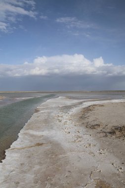 Yukarıdan Salt Lake manzarası. Turistik cazibe