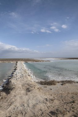 Yukarıdan Salt Lake manzarası. Turistik cazibe