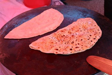 Düz ekmek pişirme yüzeyi. Yüksek kalite fotoğraf