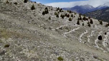 Dağlık kurak arazi. Yüksek kalite fotoğraf