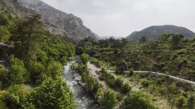 Nehir dar kanyon. Yüksek kalite 4k görüntü