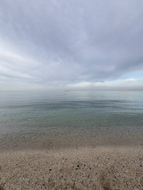 Sakin sakin bir sahil. Yüksek kalite fotoğraf