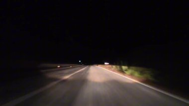 Gece yola çıkıyoruz. Yüksek kalite 4k görüntü