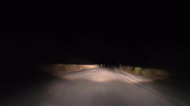 Gece yola çıkıyoruz. Yüksek kalite 4k görüntü