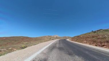 Boş viraj yolu Yüksek kalite FullHD görüntüler