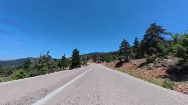 Boş viraj yolu Yüksek kalite FullHD görüntüler