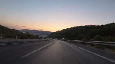 Boş sahil yolu. Yüksek kalite 4k görüntü