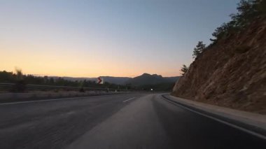 Boş sahil yolu. Yüksek kalite 4k görüntü