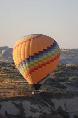 Balonlar gökyüzü manzarası. Sıcak hava balonları. Yüksek kalite 4k görüntü