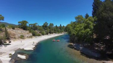 Rafting nehir macerası. Yüksek kalite fotoğraf