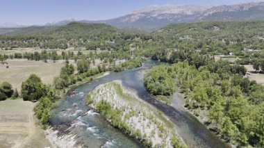 Rafting nehir macerası. Yüksek kalite fotoğraf