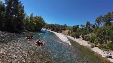 Rafting nehir macerası. Yüksek kalite fotoğraf