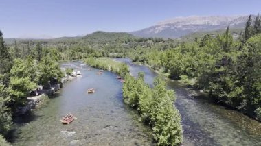 Rafting nehir macerası. Yüksek kalite fotoğraf