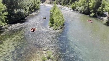 Rafting nehir macerası. Yüksek kalite fotoğraf