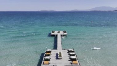 Tekne kıyısı kasabası. Tekne turkuvazı okyanusu. Yüksek kalite fotoğraf