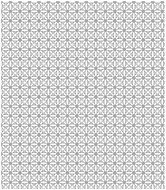 Simetrik ızgara ile kusursuz yıldız geometrik soyut çizgi deseni, duvar kağıdı, tekstil ve kumaş yüzeyleri için dekoratif monokrom arkaplan tasarımı
