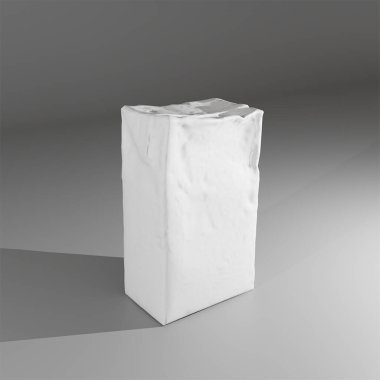 beyaz zemin üzerine beyaz kutu