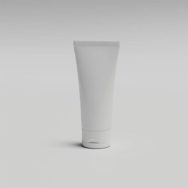 Krem veya jel mockup için plastik kozmetik tüp