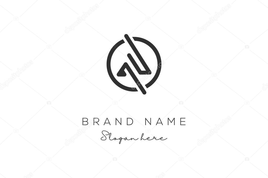 Initial Letter AD Logo Design. AD Logo template. Creative And Modern AD logo.