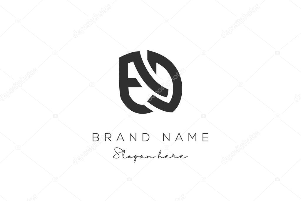 Initial Letter AD Logo Design. AD Logo template. Creative And Modern AD logo.