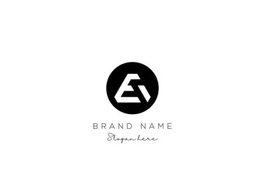 AE Harf Logosu Tasarımı. Modern minimalist yaratıcı AE harfi ilk simge vektör şablonu. Nesneler dizaynlı kaliteli logo. Zarif kurumsal kimlik.