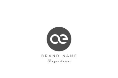 AE Harf Logosu Tasarımı. Modern minimalist yaratıcı AE harfi ilk simge vektör şablonu. Nesneler dizaynlı kaliteli logo. Zarif kurumsal kimlik.