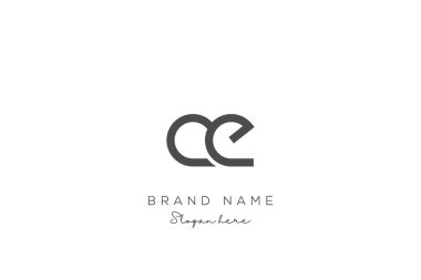 AE Harf Logosu Tasarımı. Modern minimalist yaratıcı AE harfi ilk simge vektör şablonu. Nesneler dizaynlı kaliteli logo. Zarif kurumsal kimlik.