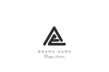 AE Harf Logosu Tasarımı. Modern minimalist yaratıcı AE harfi ilk simge vektör şablonu. Nesneler dizaynlı kaliteli logo. Zarif kurumsal kimlik.