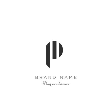 P Harfi logo simgesi vektör modern tasarım. P logo simgesi vektör çizimi modern tasarım. Her şirket için uygundur..
