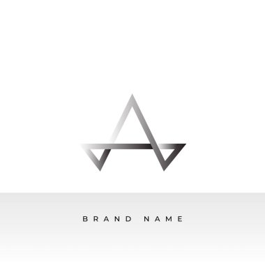 Basit Ok yukarı logo resmi. Çift Arkaplan üzerinde Green Geometric Arrow Shape Line Style izole edildi. Düz Vektör Logosu Şablon Şablonu İş ve Marka Logoları İçin Kullanılabilir.