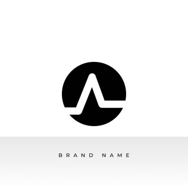 Basit Ok yukarı logo resmi. Çift Arkaplan üzerinde Green Geometric Arrow Shape Line Style izole edildi. Düz Vektör Logosu Şablon Şablonu İş ve Marka Logoları İçin Kullanılabilir.