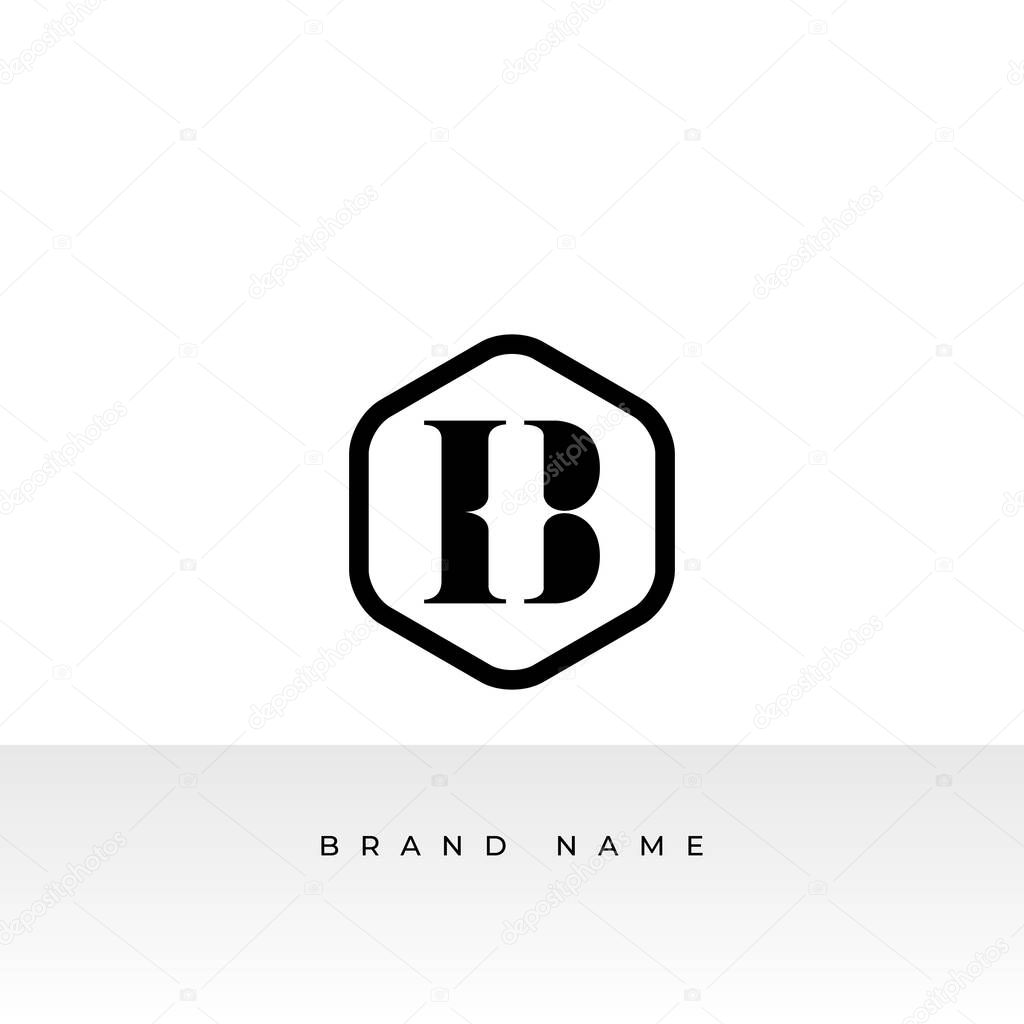 Elegant, simple, minimal, and luxurious alphabet letter B logo design
