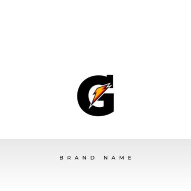 G harfi logosu, G harfi bahçe, bahçe, tarım vektör logosu tasarımı.
