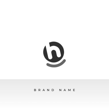 H harfi logo tasarım şablonu elementleri. Teknoloji H harfi logosu.