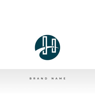 H harfi logo tasarım şablonu elementleri. Teknoloji H harfi logosu.