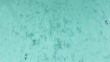 Ön camdan otomatik araba yıkama görüntüsü temizlik sürecini çalışırken gösterir