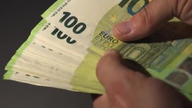 Finansal başarı için 100 avroluk banknotlarla etkili bir şekilde para say