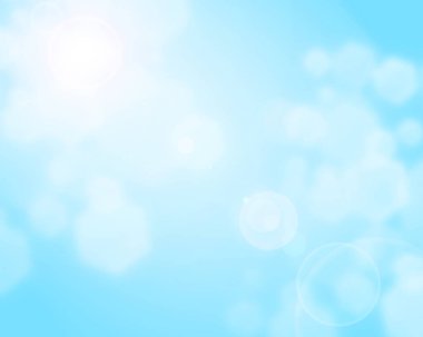 beyaz bokeh bulanık arkaplan mavi arkaplan üzerinde daire ışığı