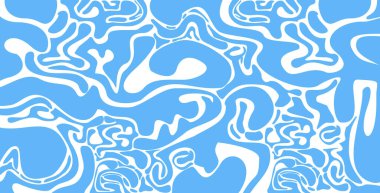 Soyut dalgalı kıvrımlı şekiller. Geometrik dikişsiz desen. Doğal organik formlar yuvarlak, pürüzsüz şekiller..