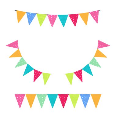 Renkli bir üçgen kiraz çiçeği, beyaz arka planda sergileniyor. Bu resim çeşitli tasarım projeleri için uygun dekoratif bir çelengi temsil eder..